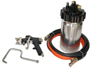 Zbiornik ciśnieniowy 2L metalowy i pistolet z wężami