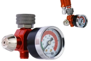 Regulator reduktor z manometrem SAGOLA RC1 pod pistolet lakierniczy jak sata iwata devilbiss
