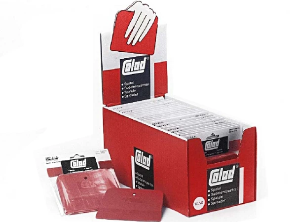 Szpachelka japonka COLAD 120x90 z tworzywa 1 szt giętka czerwona szpachelki