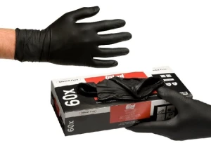 Rękawiczki lakiernicze nitrylowe COLAD jednorazowe EXTRA czarne L 60szt