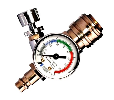 Regulator reduktor z manometrem do pistoletów lakierniczych IWATA AFV-2