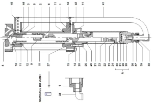 Mieszek teflonowy hydraulika pomp H120 H130 Flowmax Kremlin 044.970.055 zamiennik p5