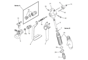 Zestaw naprawczy GRACO pistolet SG2 SG3 288817  P1