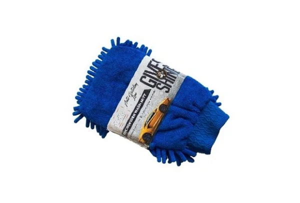 Gąbka rękawica dwustronna z mikrofibry z frędzlami do mycia samochodu