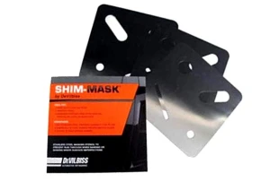 Szablon maskujący DeVilbiss SHIM MASK pod szlifierkę polerkę cyklinę 3 szablony.