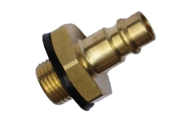 Króciec 1/4 wkręcany szybkozłączka RECTUS mosiądz