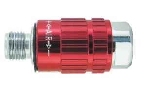 Regulator reduktor powietrza pod pistolety narzędzia 1/4  pneumatyczne typ śrubowy dławicowy