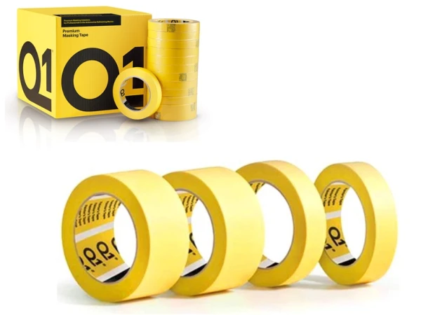 Taśma maskująca Q1 premium 18mm x 50m 110c 48op zółta