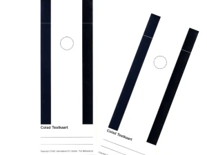 Karty papierowe panele do natrysków próbnych BC czarno-białe 50szt 160x80mm