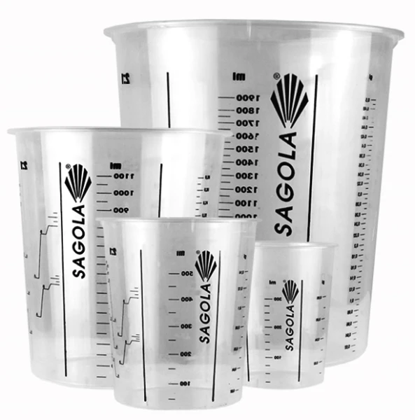 Kubek do mieszania farb i lakierów SAGOLA MIX 400ml twardy z podziałką