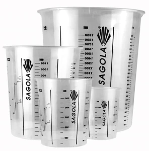 Kubek do mieszania farb i lakierów SAGOLA MIX 650ml twardy z podziałką