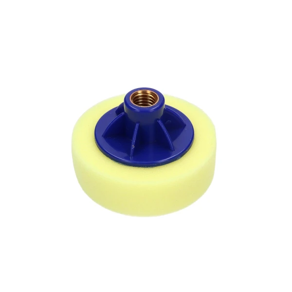 Tarcza gąbka polerska BC gwint M14 żółta 80mm
