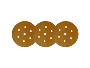 Papier ścierny krążek SUNMIGHT GOLD FILM f150 P220 1 szt mocny posypka tlenek aluminium paier lateksowy 7 otworów
