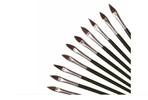 Pędzelki wyprawkowe retusz zaprawki COLAD 36 szt 3 rodzje