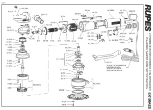 Rura odsysająca  do szlifierki RUPES BK 151 201 EK ELK 67.201