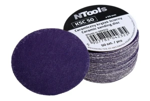 Papier ścierny krążek fi50 ziarno P120 Ntools ceramic KCS 50szt