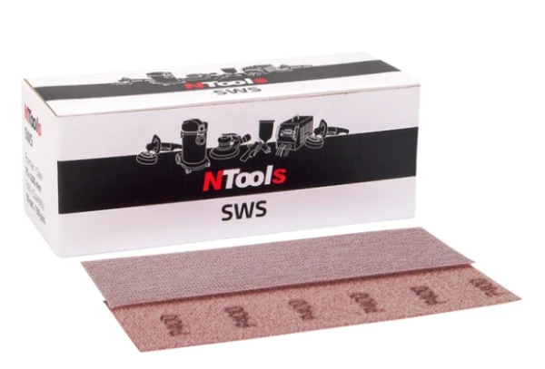 Papier ścierny Ntools SWS 70x198mm P80 50szt siatka na rzep nie zapycha się jak abranet sunnet