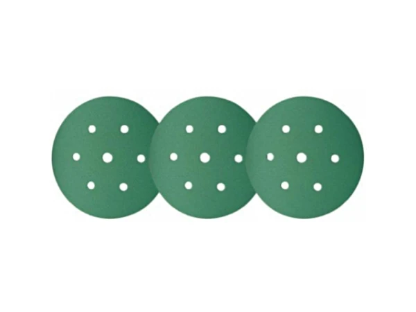 Papier ścierny krążek fi150 6/1 ziarno 320 folia sunmight film