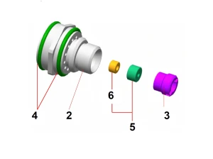 Gniazdo dyszy iglicy pistolet KREMLIN korpus bez siedziska iglicy do MVX AVX 129.679.907 zamiennik