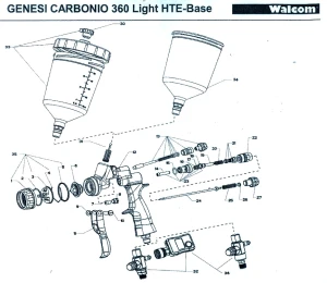 Korek do kubka Walcom p30 20100302096 slim