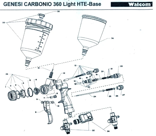 Korek do kubka Walcom p30 20100302096 slim