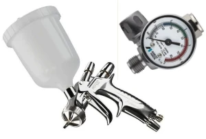 Pistolet lakierniczy Iwata WS400 1.3 WS-400-SR2-13OBS PRO SET z manometrem HCV