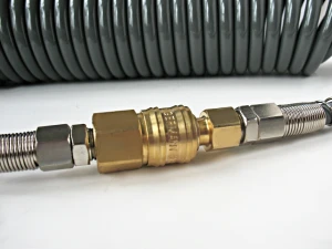 Wąż powietrza spiralny PU 10x6,5 mm 5m