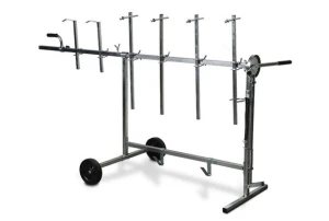 Stojak lakierniczy obrotowy z obrotnicą 6 ramion SOLL