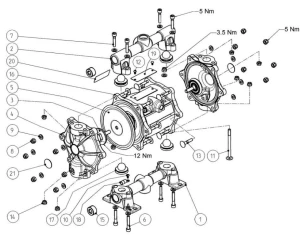 Zestaw naprawczy WAGNER do pompy ZIP80 wzmocniony 928.543