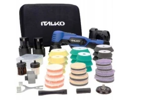 Polerka akumulatorowa DUAL ACTION IDA12-MINI ITALKO skok 3-12 MINI dyszk 38 - 50  w zestawie wielofuncyjnym DeLux EB210