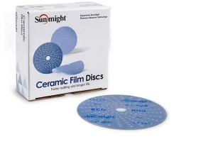 Papier ścierny krążek fi150 ziarno P80 folia sunmight ceramic 1szt SU76506