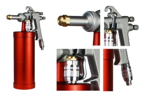 Pistolet do konserwacji i baranka SAGOLA 518 PRO z zbiornikiem 1L jak SATA + 56418705 wężyki do natrysku 360 i 25 stopni UBS