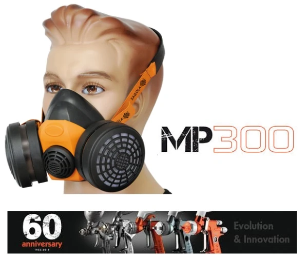 Maska lakiernicza SAGOLA MP300 PROFES filtry P2 A1 CLIMAX