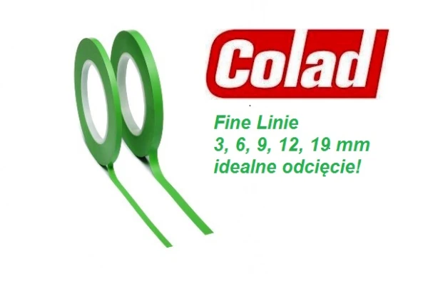 Taśma maskująca odcinająca COLAD 6mm x 55m 120c