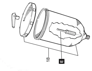 Kubek do pistoletu lakierniczego Iwata Air-gunsa AZ3 impact 0,6 L ORYGINAŁ