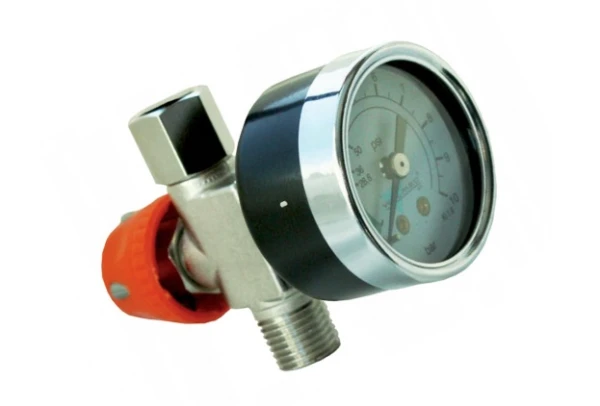 Regulator reduktor z manometrem Walcom do pistoletów lakierniczych 90105/W
