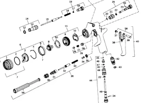 Prowadnik iglicy z uszczelką SN-6-K DEVILBISS SRI GTI PRO p14