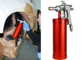 Pistolet do konserwacji i baranka SAGOLA 518 PRO z zbiornikiem 1L jak SATA + 56418705 wężyki do natrysku 360 i 25 stopni UBS