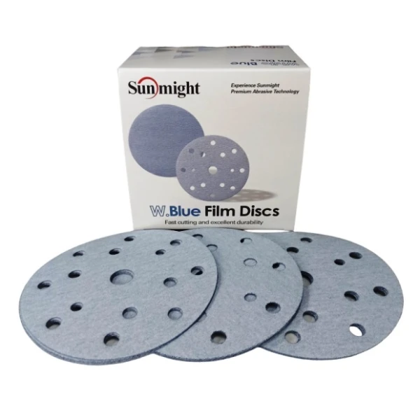 Papier ścierny krążek fi150 14/1 ziarno 500 folia sunmight film Q128T15 SU21017 100szt