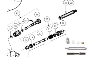 Zestaw naprawczy DEVILBISS GTI LITE zaworu powietrza PRO-471