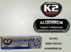Pasta polerska K2 ALUCHROM  skuteczna pasta do chromu i metali kolorowych 120 gr