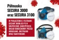 Maska chemiczna secura 3000 ADR filtry ABEK 1P2 S567ASL0