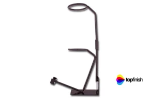 Stojak na pistolet lakierniczy Z i sitko do lakieru pod pistolet kubkowy H380x180 SI