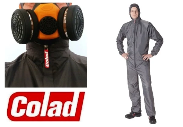 Kombinezon lakierniczy wielorazowy COLAD XXL 62 antystatyczny z kieszeniami BODY GUARD nylonowy