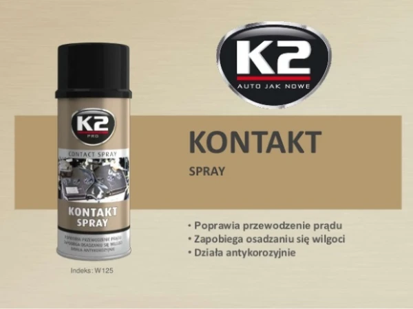 Spray kontakt K2 400ml usuwa wilgoć z elektroniki