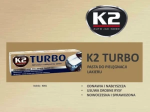 Pasta polerska K2 TURBO 120g lekkościerna pasta z woskiem z nanotechnologią