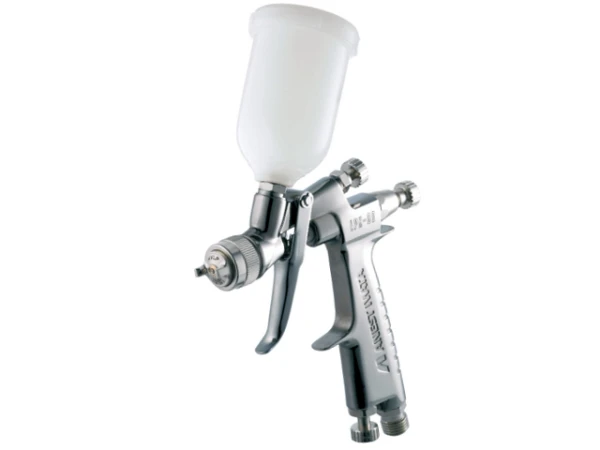 Pistolet lakierniczy Iwata LPH 80 1.0 mm MINI do retuszu i zaprawek z dwoma kubkami 70 i 250 ml