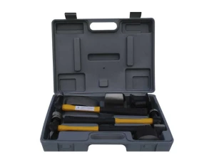 Zestaw narzędzi blacharskich Bluecar: młotki łyżki babki 7 elementów