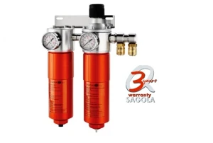 Odwadniacz filtr reduktor powietrza SAGOLA 5200 z manometrem i regulatorem 2500l/min