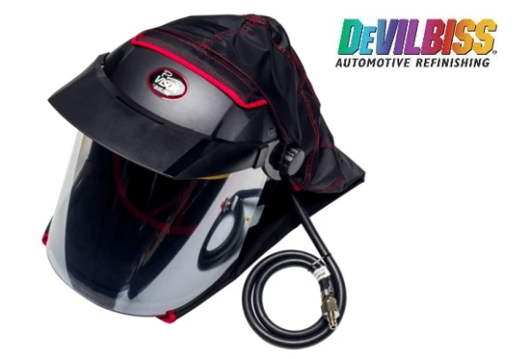 Maska lakiernicza pełna hełm Devilbiss Pro Visor 650 z dopływem powietrza
